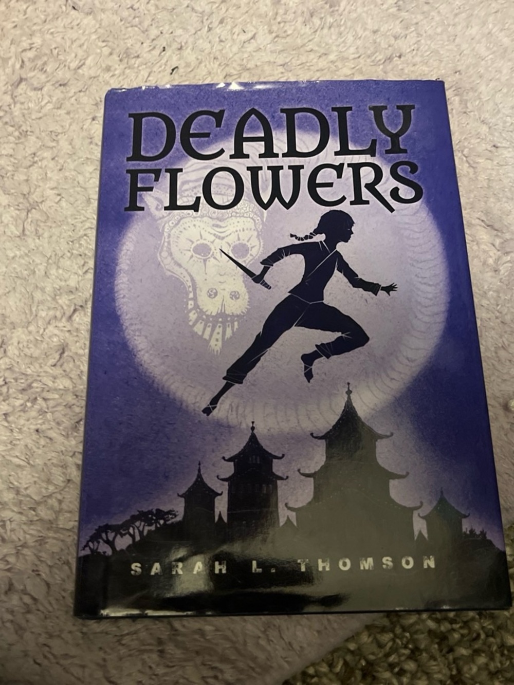 Deadly Flowers Hardcover Decorative Book — Purple Cover